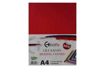 Bafix Cilt Kapağı Plastik Opak A4 160 MIC Kırmızı
