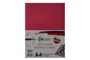 Bafix Cilt Kapağı Plastik Opak A4 160 MIC Pembe
