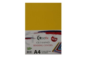 Bafix Cilt Kapağı Plastik Opak A4 160 MIC Sarı