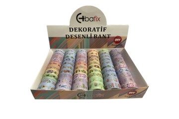 Bafix Desenli Bant Dekoratif 15 MM x 3 MT 60 LI BFX-DEB0005