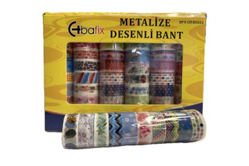 Bafix Desenli Bant Metalize 15 MM x 5 MT 60 LI BFX-DEB0002