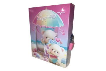 Bafix Hatıra Defteri Kilitli Karışık Desen YH64K-KRŞ