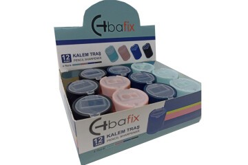 Bafix Kalemtraş Çift Delikli Kapaklı TS8142