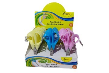 Bafix Okul Makası Cetvelli 13 Cm Pastel Renk BFX-SA0498