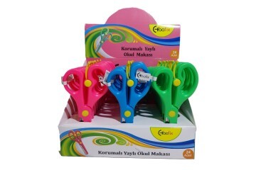 Bafix Okul Makası Korumalı Yaylı 13,5 Cm BFX-SA2050