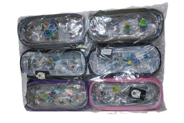 B&D Kalem Çantası Sulu Şeffaf Kapaklı Elips BD-KCS209