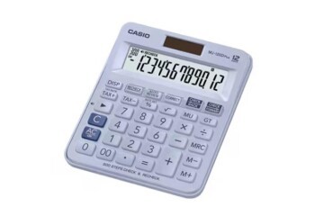 Casio MJ-120D Plus Açık Mavi İşlem Kontrollü 12 Hane Masa Üstü Hesap Makinesi