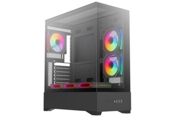 Dark Diamond PRO 4x12cm Fan, 1x USB3.0, 2x USB2.0 Full Akvaryum Oyuncu Kasası (Psu yok)