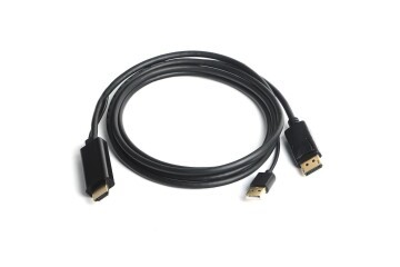 Dark DK-CB-AHDMIXDP2 HDMI to DisplayPort Dönüştürücü 2 Metre USB Güç Kablosu Destekli Kablo