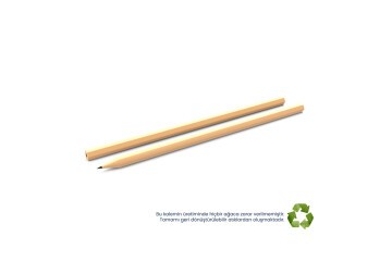 Köşeli Naturel Kurşun Kalem