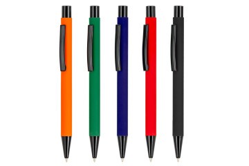 Rubber Gövde Metal Tükenmez Kalem