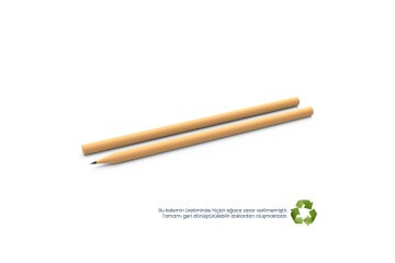 Yuvarlak Naturel Kurşun Kalem