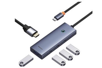 Baseus Flite Series 7in1 Type-C Hub Gri (B00052805813-00)