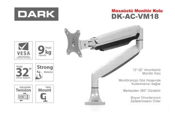 Dark DK-AC-VM-18 1x13-32 Monitör Destekli