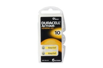 Duracell 10 Numara Düğme Kulaklık Pili İşitme Cihazı İçin 6lı Paket