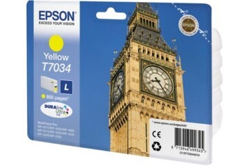 Epson T7034 Yellow Sarı 800 Sayfa Mürekkep Kartuş T70344010