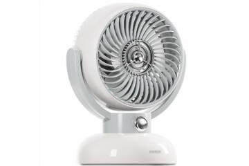 Everest EFN12 Krem 1200mAh 3 Hız Kademe Led Işıklı Retro Masaüstü Usb Fan