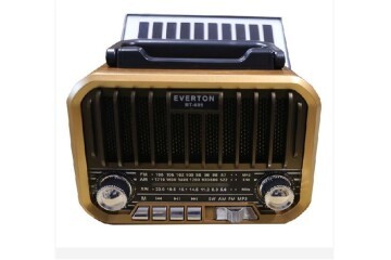 Everton RT-685  Şarjlı,Solarlı  Nostaljik Radyo ( Bluetooth-USB-SD-FM)