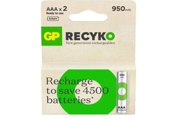 GP AAA 950 mAh Şarjlı İnce Kalem Pil 2li Paket GP100AAHCEMTR-2GB