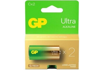 GP G-Tech LR14 Orta Boy Ultra Alkalin Pil 2li Paket GP14AU-U2 C Boy