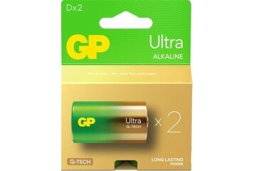GP G-Tech LR20 Büyük Boy Ultra Alkalin Pil 2li Paket GP13AU-U2 D Boy