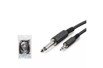 Hadron Hdx1055 6.5Mm To 3.5Mm Kablo Enstrüman Gitar 1.5M Siyah