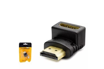 HADRON HDX1258 HDMI (M) TO HDMI (F) ADAPTÖR L TİP SİYAH