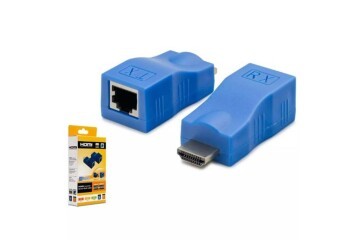 HADRON HDX1274 30M HDMI EXTENDER Receive X (Giriş)  MAVİ