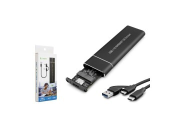 Hadron Hdx1769 Ssd Kutu Type-C3.1 + Usb3.0 Nvme M2 Chip Jms581D Siyah