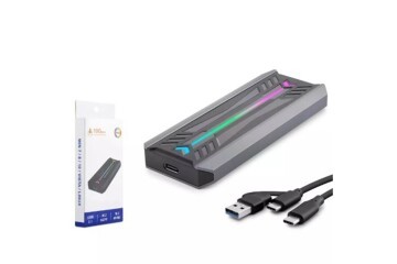 HADRON HDX1775 SSD KUTU TYPE-C3.1 + USB3.0 NVME M2 CHIP RTL9210 SİYAH