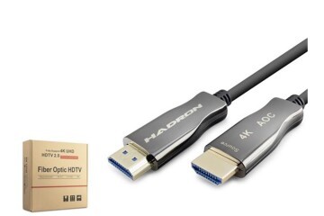Hadron Hdx2060 Fiber Hdmi Kablo 4K 60Hz 60M Siyah