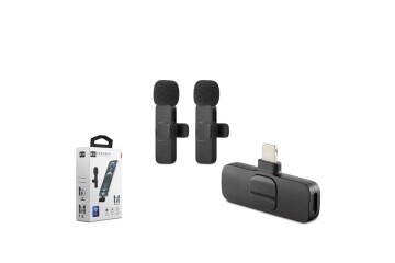 Hadron HDX2784 Kablosuz Çift  Yaka Mikrofonlu Lighting Hassas 20 metre erişilebilir