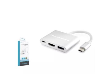 Hadron Hdx7764 Type-C Hdtv Combo Hdmi 4K 30Hz + Type-C + Usb3.0 3In1 Gri