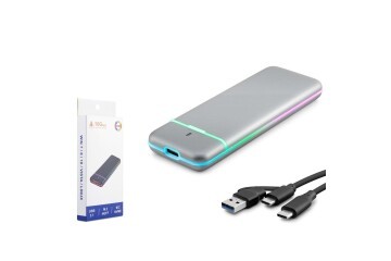 Hadron M2 Hdx1774 Ssd Kutu Type-C3.1 + Usb3.0 Nvme + Ngff M2 Chip Rtl9210B Gri