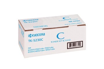 Kyocera TK-5230C Cyan Mavi Orjinal Fotokopi Toneri Ecosys M5521cdn-5521cdw P5021cdn-5021cdw 2.200 Sa