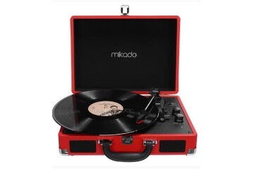 Mikado Nostalgia MN-P317 Kırmızı Pikap+Rca+Bluetooth Destekli Müzik Kutusu