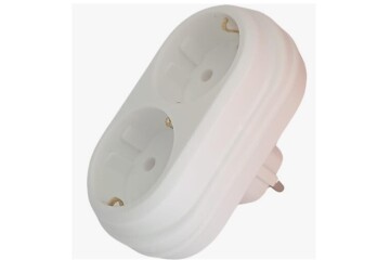 Mutlusan İkili Topraklı Fiş-Priz Düz Tip Beyaz (001 170 033006 00 00)