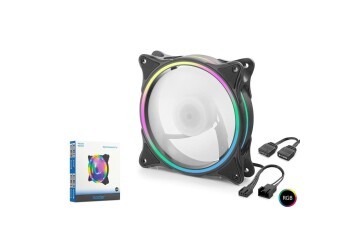 Nodar Nd2658 Kasa Fanı İç ve Halka Tip Argb 12Cm Siyah