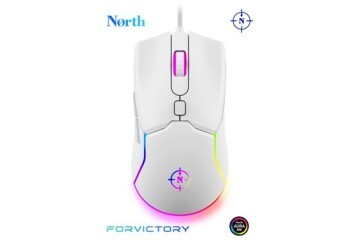 North Air White RGB Kablolu Profesyonel Oyuncu Mouse