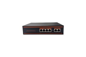 Nova ND1PG0421A 4 Port Poe+ 10-100-1000 Mbps 2 Port 10-100-1000 Uplink 1 Port SFP Switch 78W