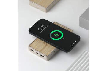 Powerbank 1000 mAh Bambu Wireless Mobil Şarj Cihazı