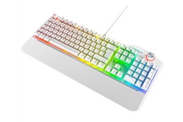 Rampage Hydra R6 Full Color RGB LED Beyaz Gaming Pro Red Switch Q Aluminyum Kaplama  Mekanik Klavye