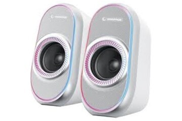 Rampage RMS-X3 2.0 6W Bluetooth Özellikli Beyaz Multimedia RGB Işıklı Gaming USB Speaker