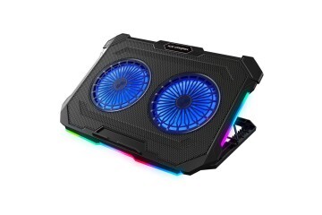 Rampage Sirius S46 15-17 RGB Işıklı 2 Fanlı Yükseklik Ayarlı 125-125-15 2 USB Port Notebook Soğutu