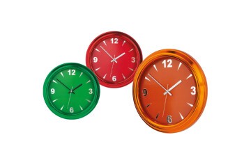 Renkli Kadran Plastik Duvar Saati