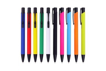 Rubber Gövde Metal Tükenmez Kalem