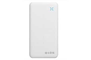 S-link IP-G12N 10000mAh Micro+Usb+ Type-C Giriş+Çıkış Beyaz. Taşınabilir Pil Şarj Cihazı Powerbank