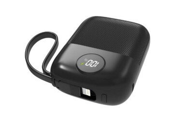 S-link MP110 10000mAh PD22.5W Type-C+Lightning Kablolu Siyah  Pil Şarj Cihazı Powerbank