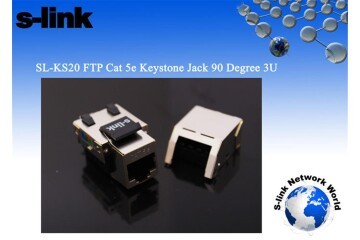 S-link SL-KS20 FTP CAT5E Kestone Jack3U 90 Dek