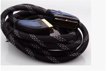 S-LİNK SLX-936 SCART TO SCART 3MT GOLD KILIFLI KABLO